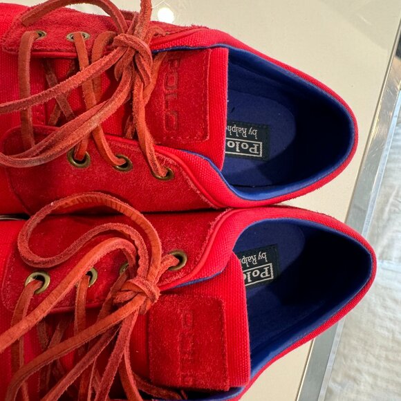 Polo Ralph Lauren red shoes size 11D - Picture 4 of 6